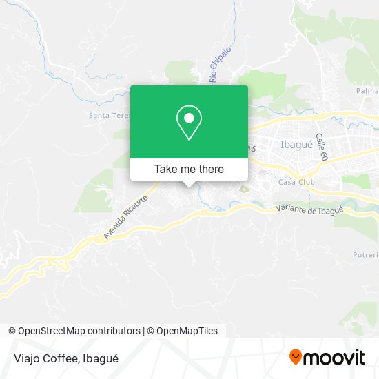 Viajo Coffee map