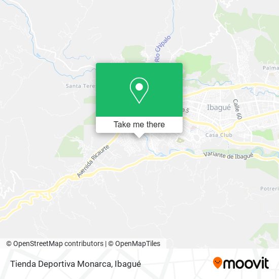 Tienda Deportiva Monarca map