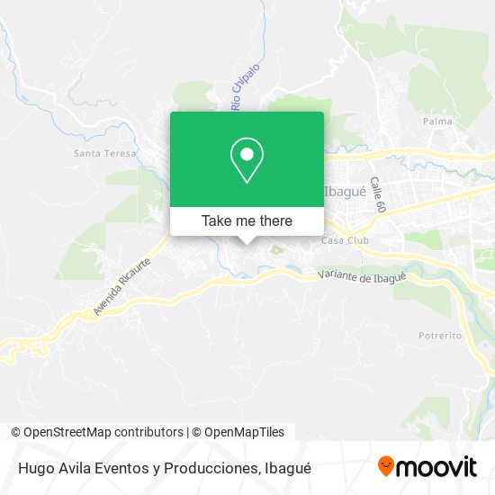 Hugo Avila Eventos y Producciones map