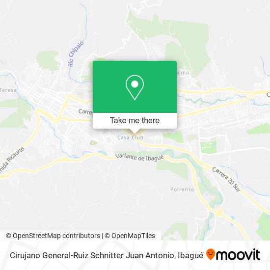 Cirujano General-Ruiz Schnitter Juan Antonio map