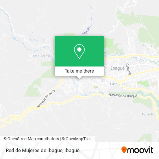 Red de Mujeres de Ibague map