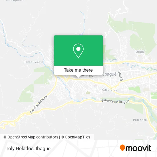 Mapa de Toly Helados