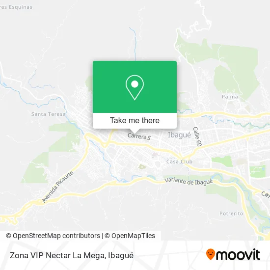 Mapa de Zona VIP Nectar La Mega