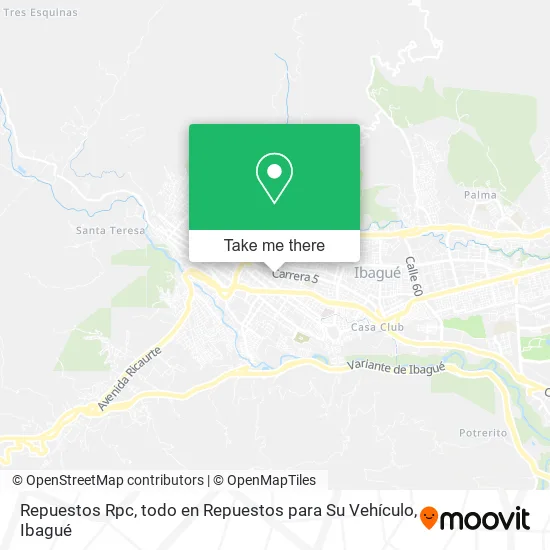Mapa de Repuestos Rpc, todo en Repuestos para Su Vehículo