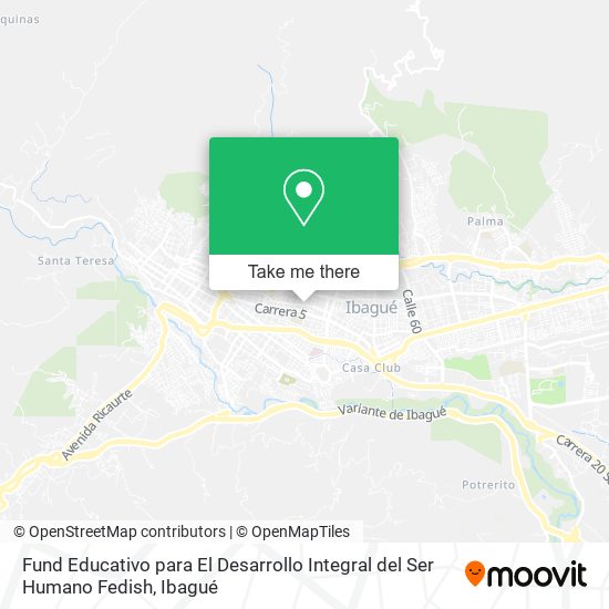 Fund Educativo para El Desarrollo Integral del Ser Humano Fedish map