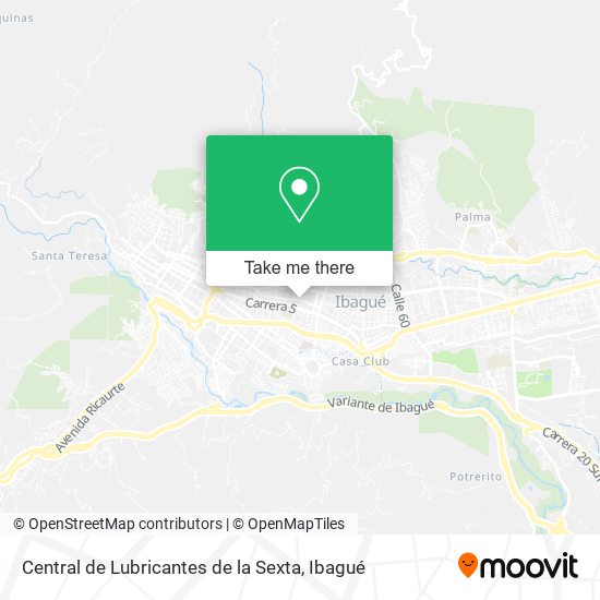 Central de Lubricantes de la Sexta map