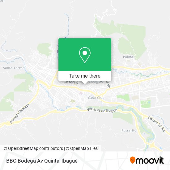 Mapa de BBC Bodega Av Quinta