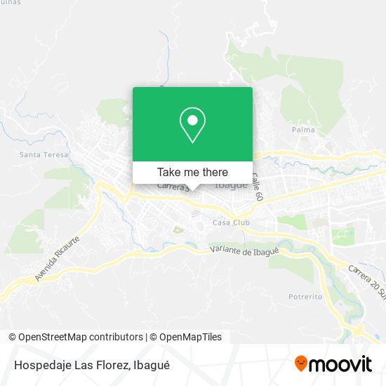 Hospedaje Las Florez map