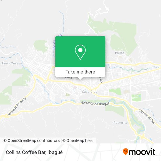 Collins Coffee Bar map