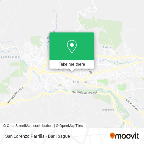 San Lorenzo Parrilla - Bar map
