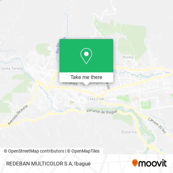 Mapa de REDEBAN MULTICOLOR S A