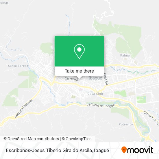 Escribanos-Jesus Tiberio Giraldo Arcila map