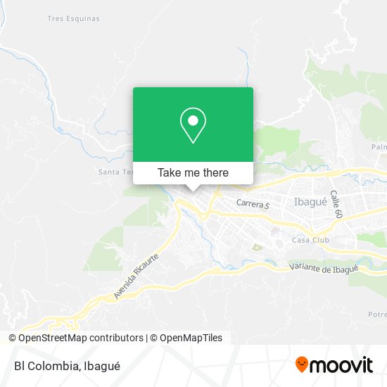 Mapa de Bl Colombia
