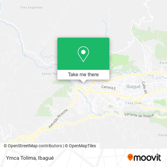 Ymca Tolima map