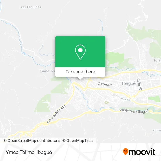 Ymca Tolima map