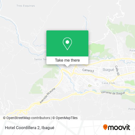 Hotel Coordillera 2 map