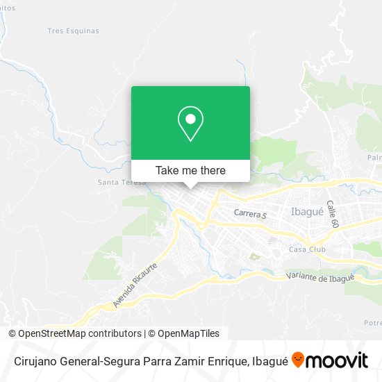 Cirujano General-Segura Parra Zamir Enrique map