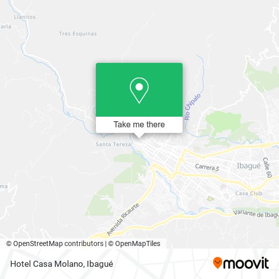 Hotel Casa Molano map