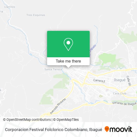 Corporacion Festival Folclorico Colombiano map