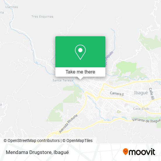 Mendama Drugstore map