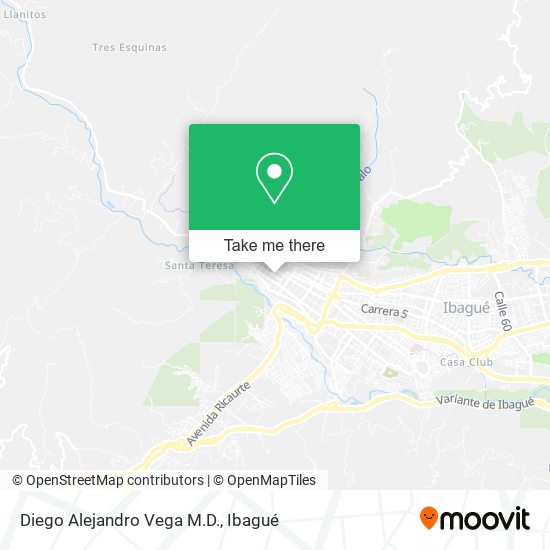 Diego Alejandro Vega M.D. map