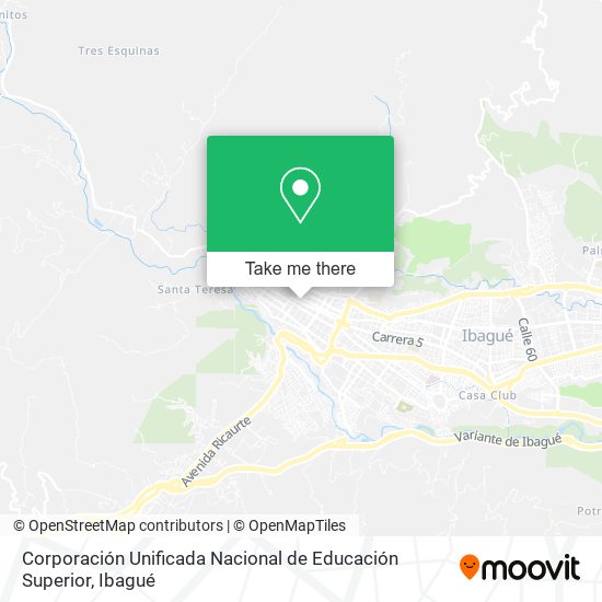 Corporación Unificada Nacional de Educación Superior map