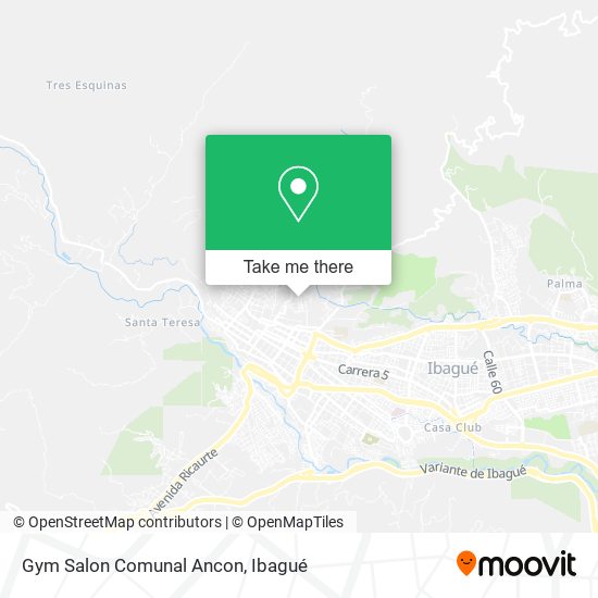 Gym Salon Comunal Ancon map