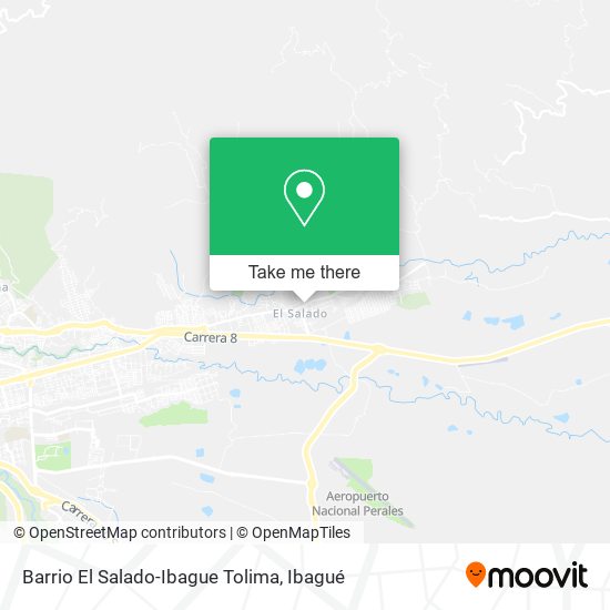 Barrio El Salado-Ibague Tolima map