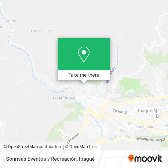 Sonrisas Eventos y Recreación map