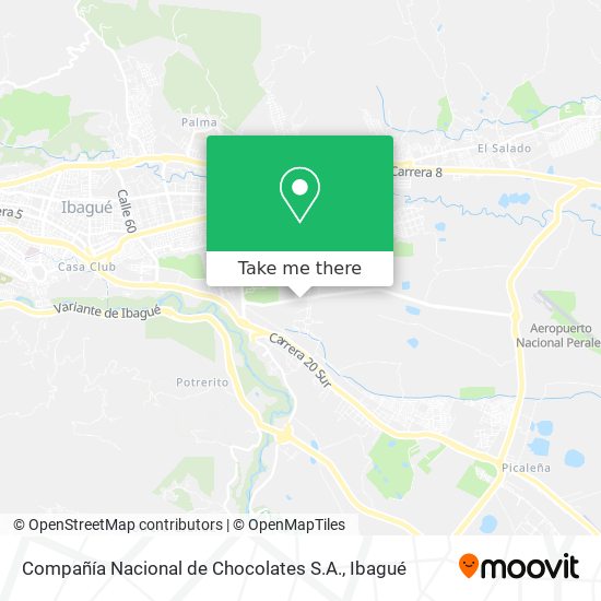 Mapa de Compañía Nacional de Chocolates S.A.