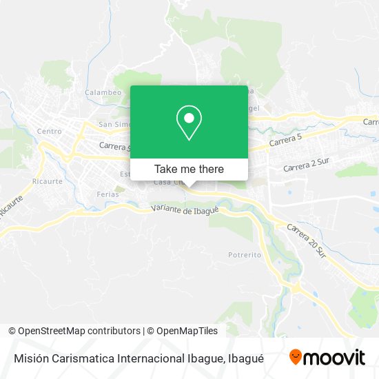 Misión Carismatica Internacional Ibague map