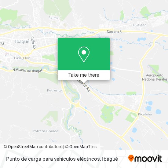 Punto de carga para vehículos eléctricos map