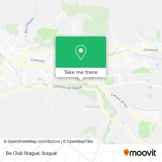 Be Club Ibagué map