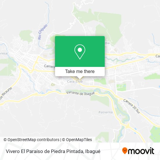 Vivero El Paraíso de Piedra Pintada map