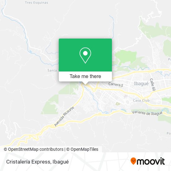 Cristalería Express map