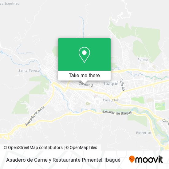 Asadero de Carne y Restaurante Pimentel map