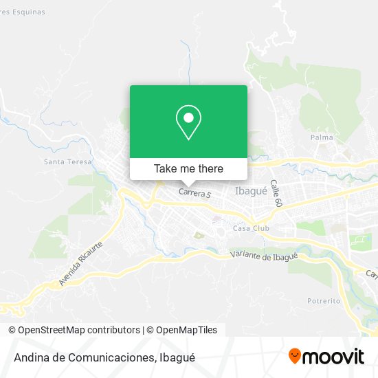 Andina de Comunicaciones map