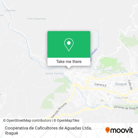 Cooperativa de Caficultores de Aguadas Ltda map