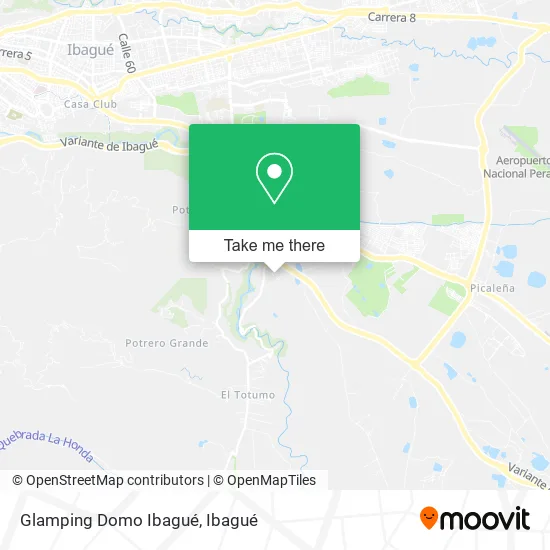 Mapa de Glamping Domo Ibagué