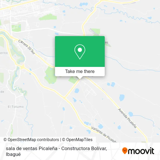Mapa de sala de ventas Picaleña - Constructora Bolívar