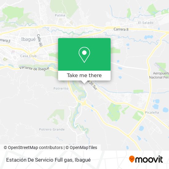 Mapa de Estación De Servicio Full gas