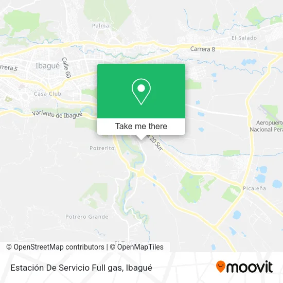 Mapa de Estación De Servicio Full gas