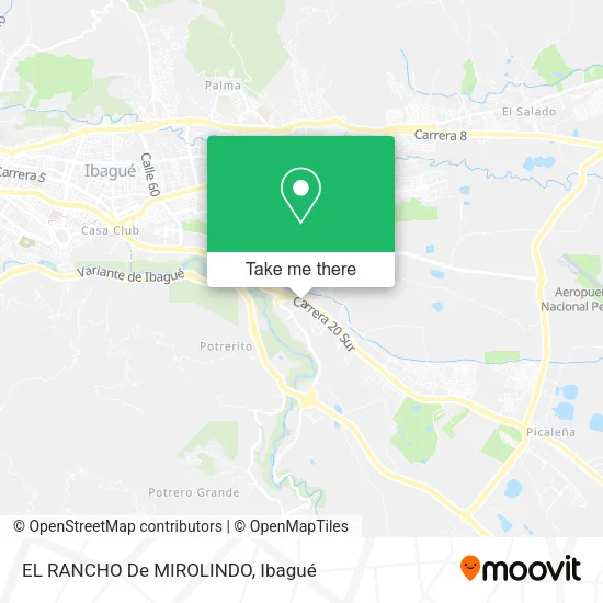 Mapa de EL RANCHO De MIROLINDO