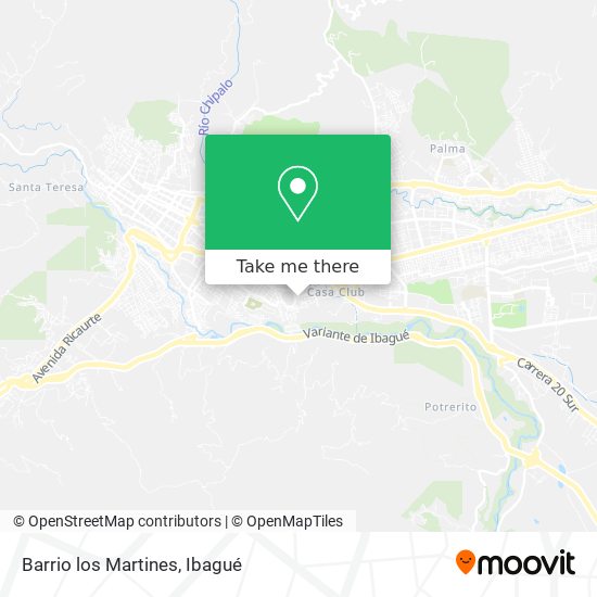 Barrio los Martines map