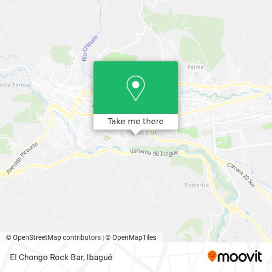 El Chongo Rock Bar map