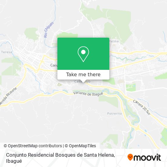 Conjunto Residencial Bosques de Santa Helena map