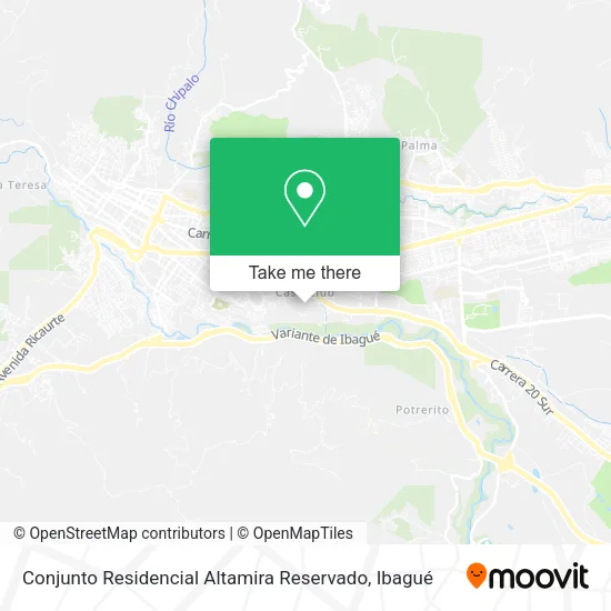 Mapa de Conjunto Residencial Altamira Reservado