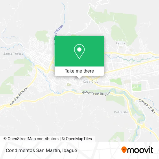 Condimentos San Martín map