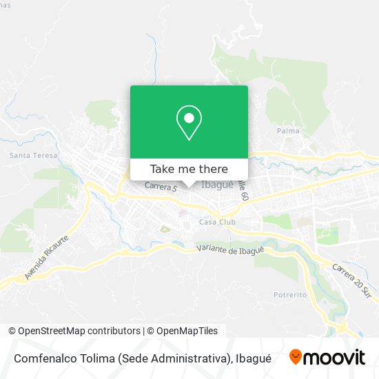 Comfenalco  Tolima (Sede Administrativa) map