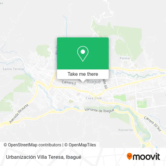 Mapa de Urbanización Villa Teresa